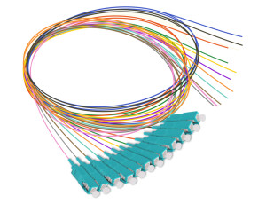 OM3 Fiber Optic SC Pigtail (12 Color Pack)